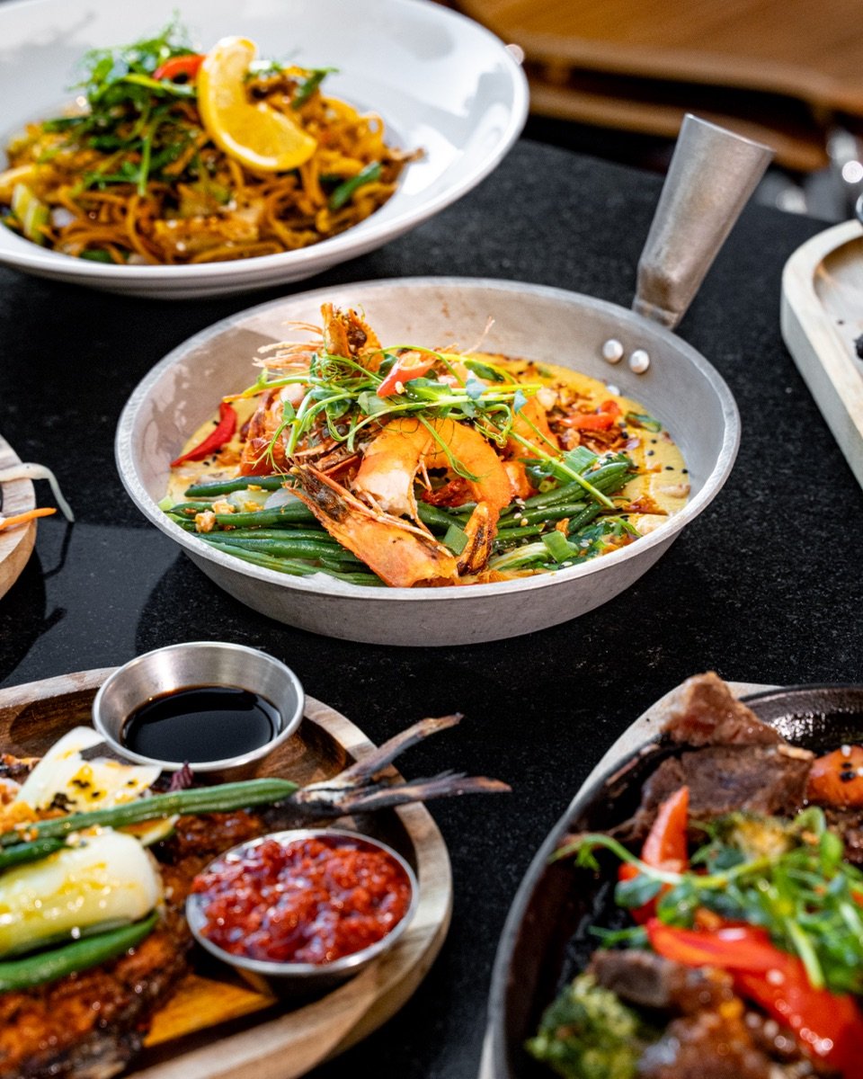 Prawns and sharing dishes from the Kultura kitchen