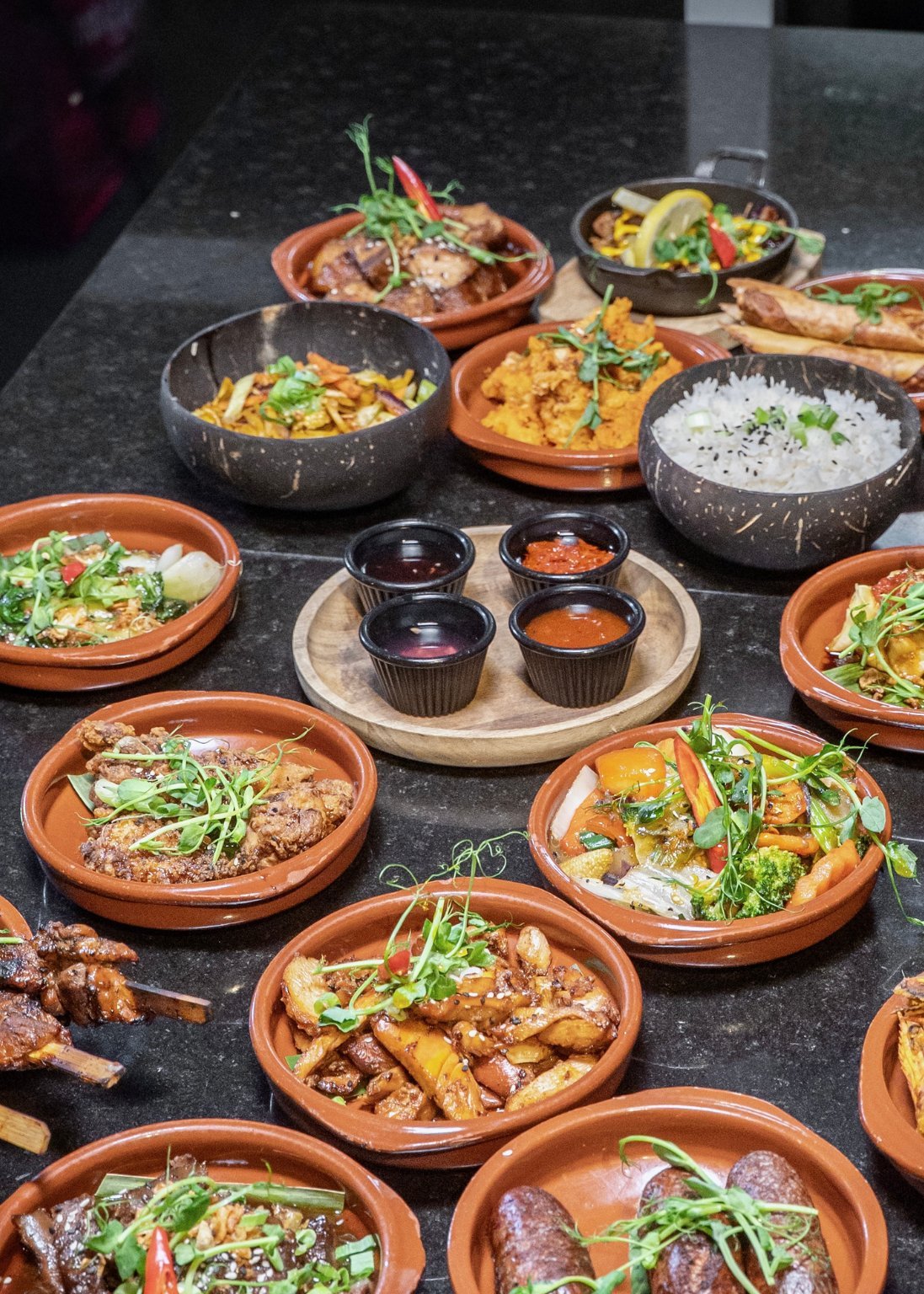A full table of Kultura Filipino tapas